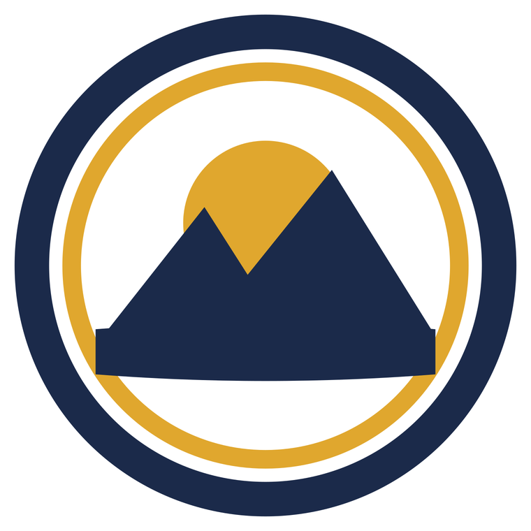 mountain badge logo artwork