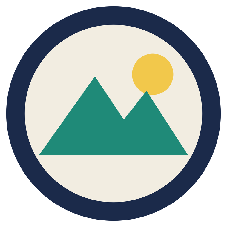 mountain and sun roundel logo artwork